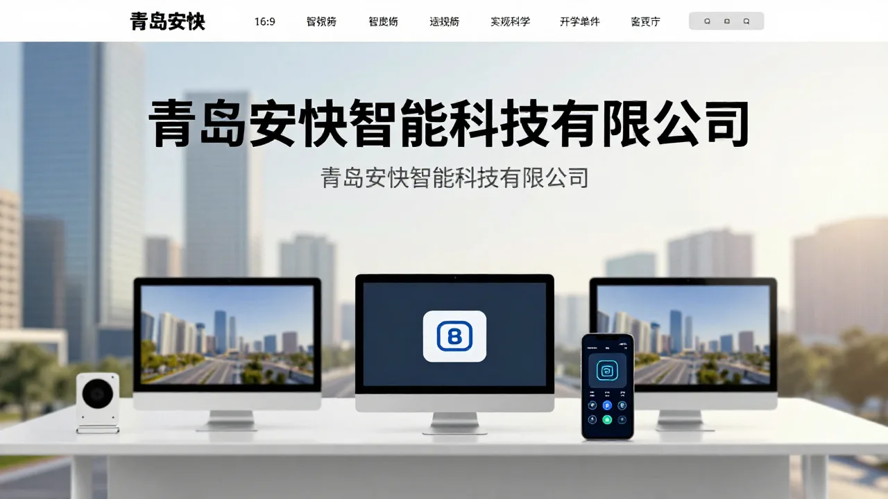 青岛安快智能科技有限公司 首页主视觉